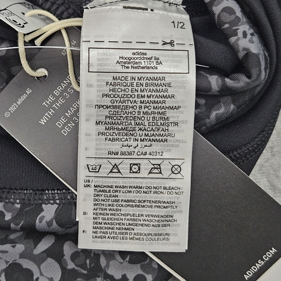 Adidas Optime Stash High-Waisted 7/8 Training Leggings Women's XS - Picture 7 of 13